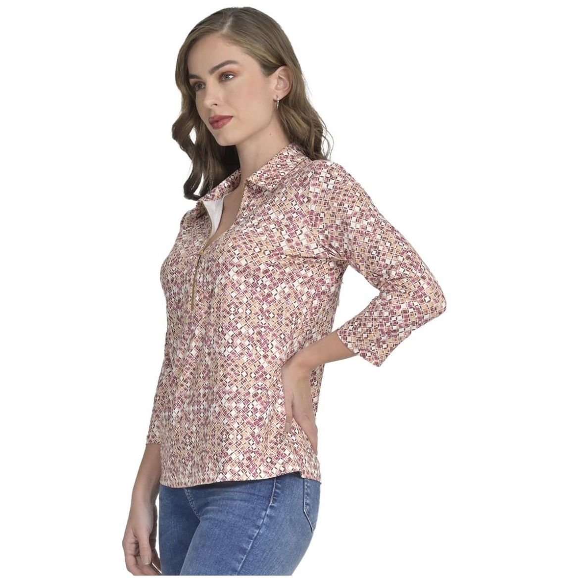 Blusa Estampada Manga 3/4 Ofelia Foley´s