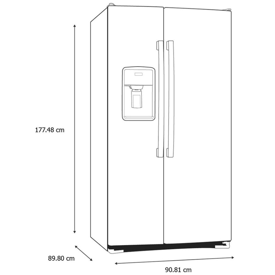 Refrigerador Ge Prof Duplex 26 Pies Pnm26Pgtfps Negro