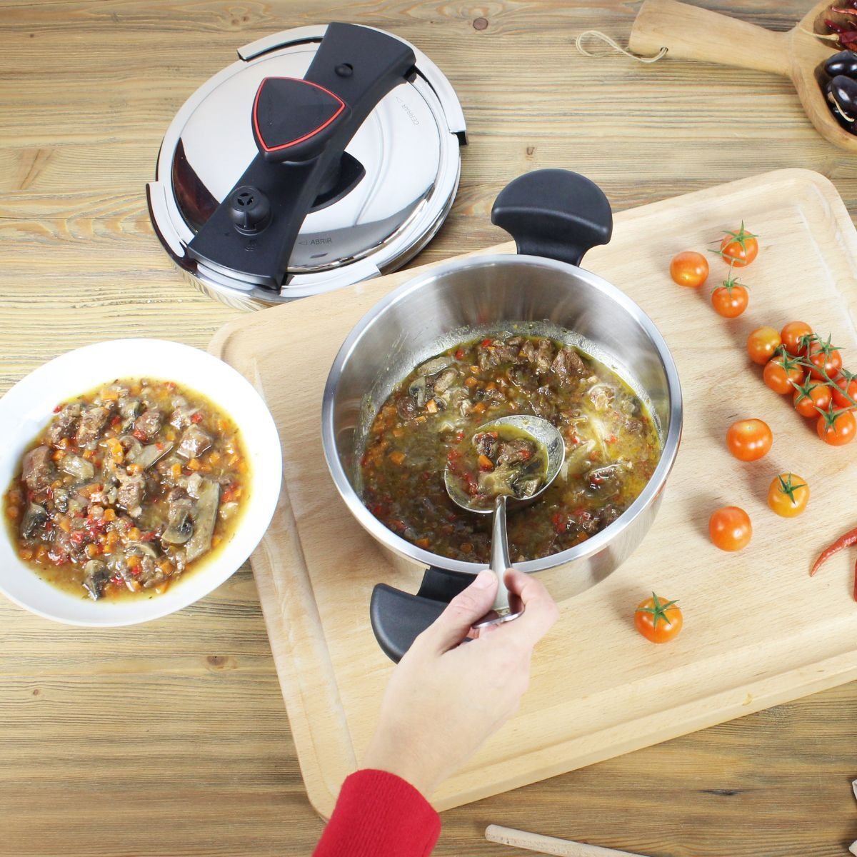 Olla de Presión 6 Lt Astra Acero Inoxidable Magefesa