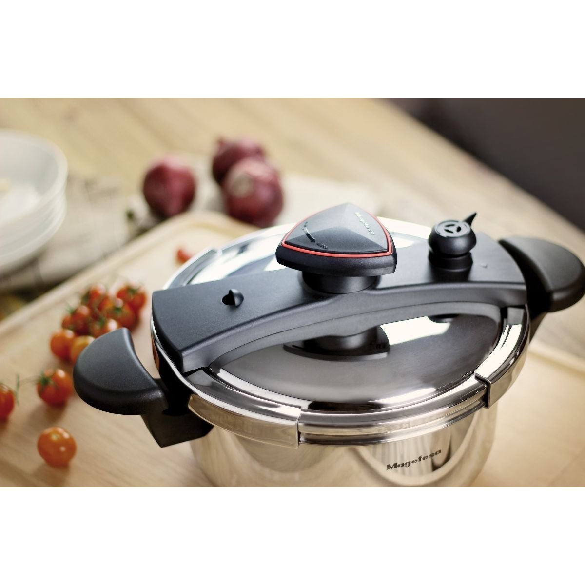 Olla de Presión 6 Lt Astra Acero Inoxidable Magefesa