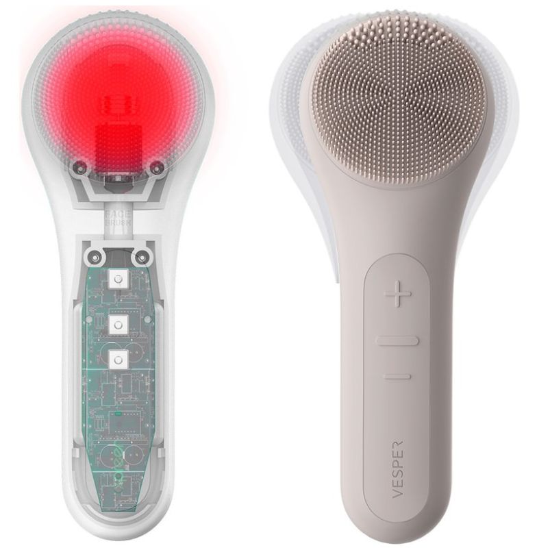 Limpiador Facial Sónico con Calor Café Vesper