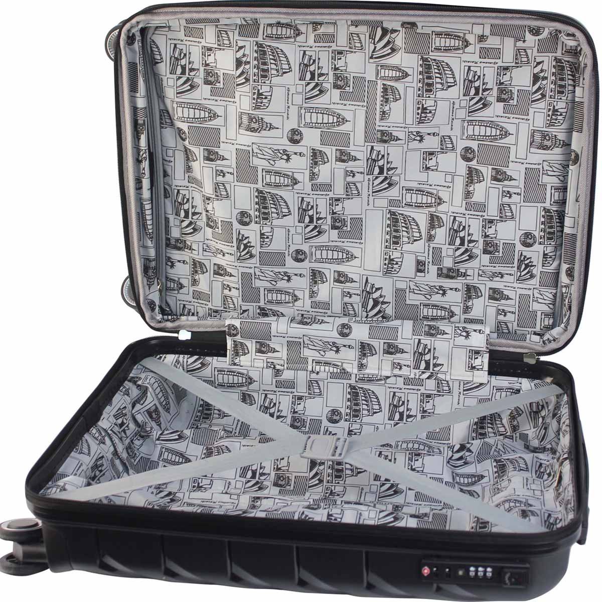 Maleta Dubai 28" Negro Giacomo Rosaldi