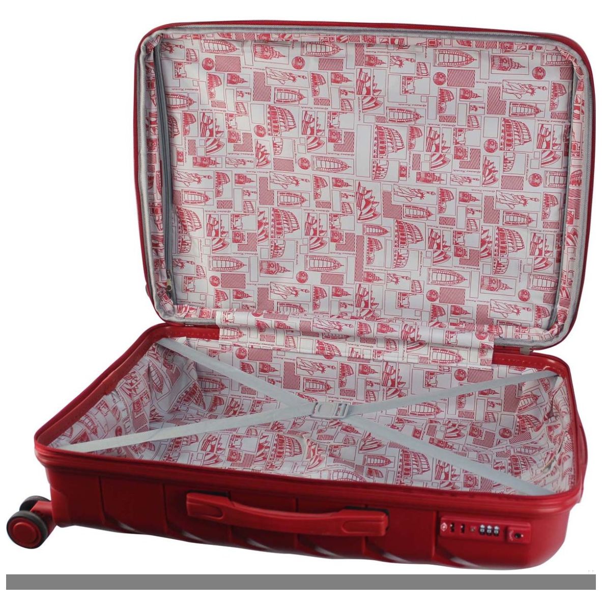 Maleta Dubai 28" Rojo Giacomo Rosaldi