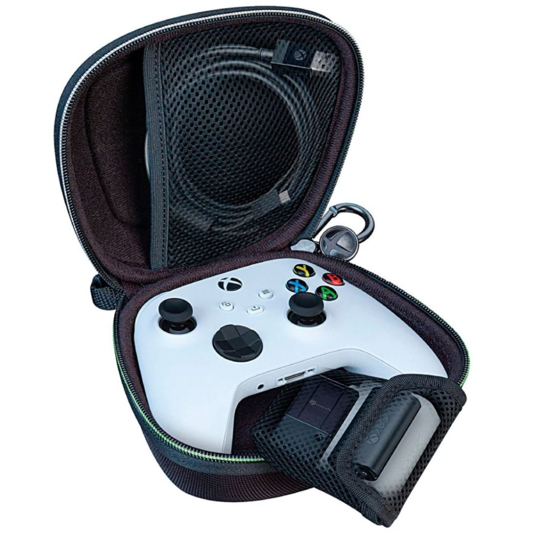  ZENACCE Estuche rígido de transporte compatible con Xbox Series  X, bolsa protectora de viaje para consola Xbox Series X, controladores  inalámbricos, cables y otros accesorios : Videojuegos