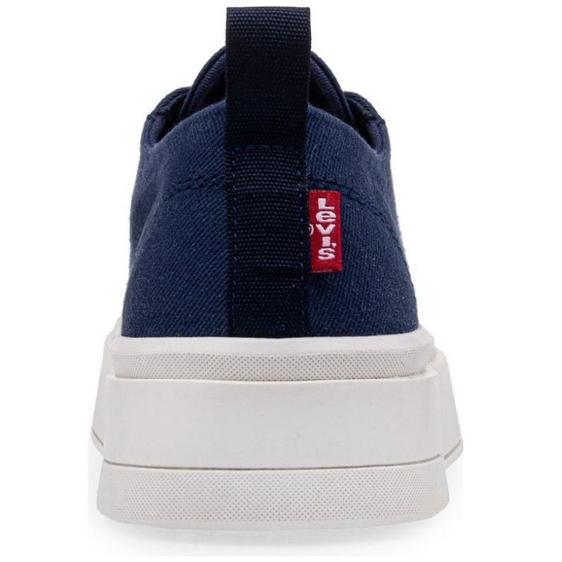 Tenis Casual con Plataforma Liso Azul Levis