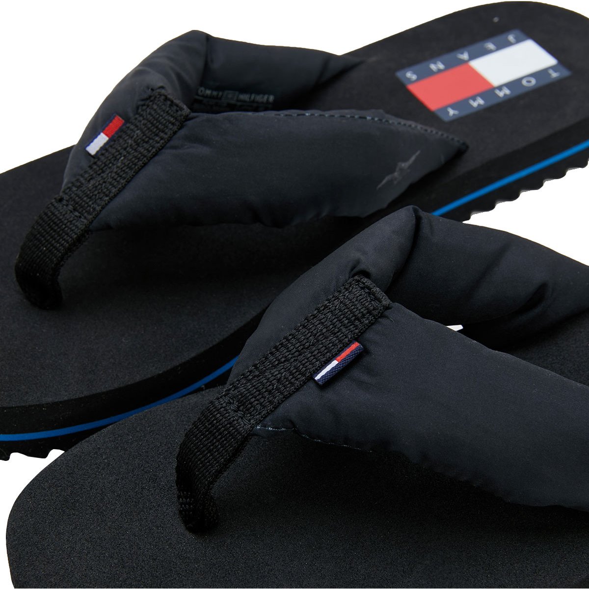 Sandalia Flip Flop Acolchonada Negra Tommy Hilfiger