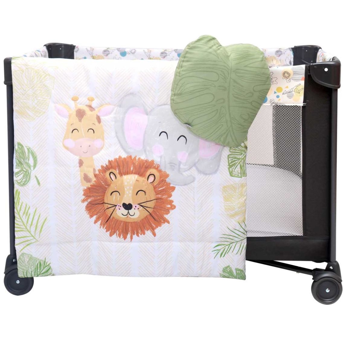 Edredón para Cuna Safari 70X100 Cm 3 Piezas Verde Cary