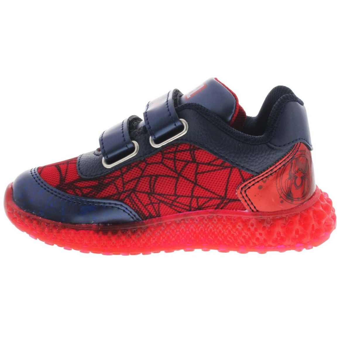 Tenis para Niño con Luz Y Velcro 16-21 Negro Spiderman