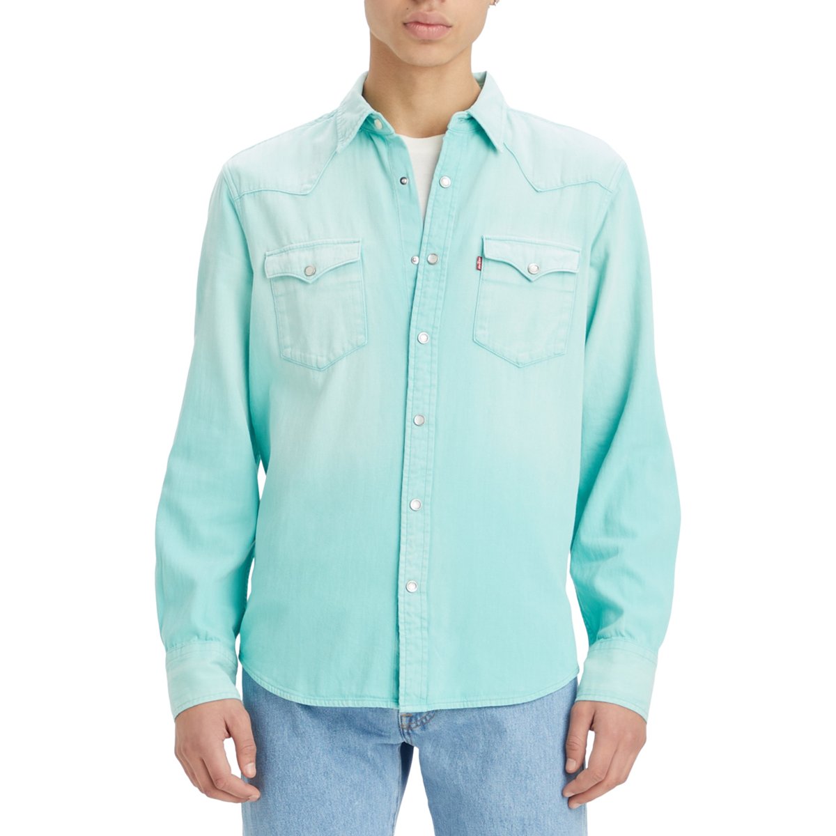 Ripley - CAMISA MANGA LARGA ALGODÓN HOMBRE LEVI'S AZUL CLASSIC WESTERN