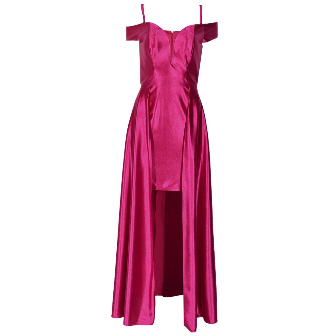 Vestido de Doble Falda para Mujer con Hombro Descubierto Philosophy Jr