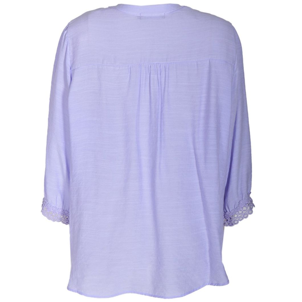 Blusa  Manga 3/4 con  Aplicación para Mujer
