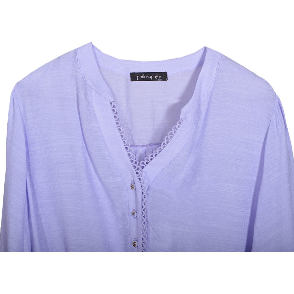 Blusa  Manga 3/4 con  Aplicación para Mujer