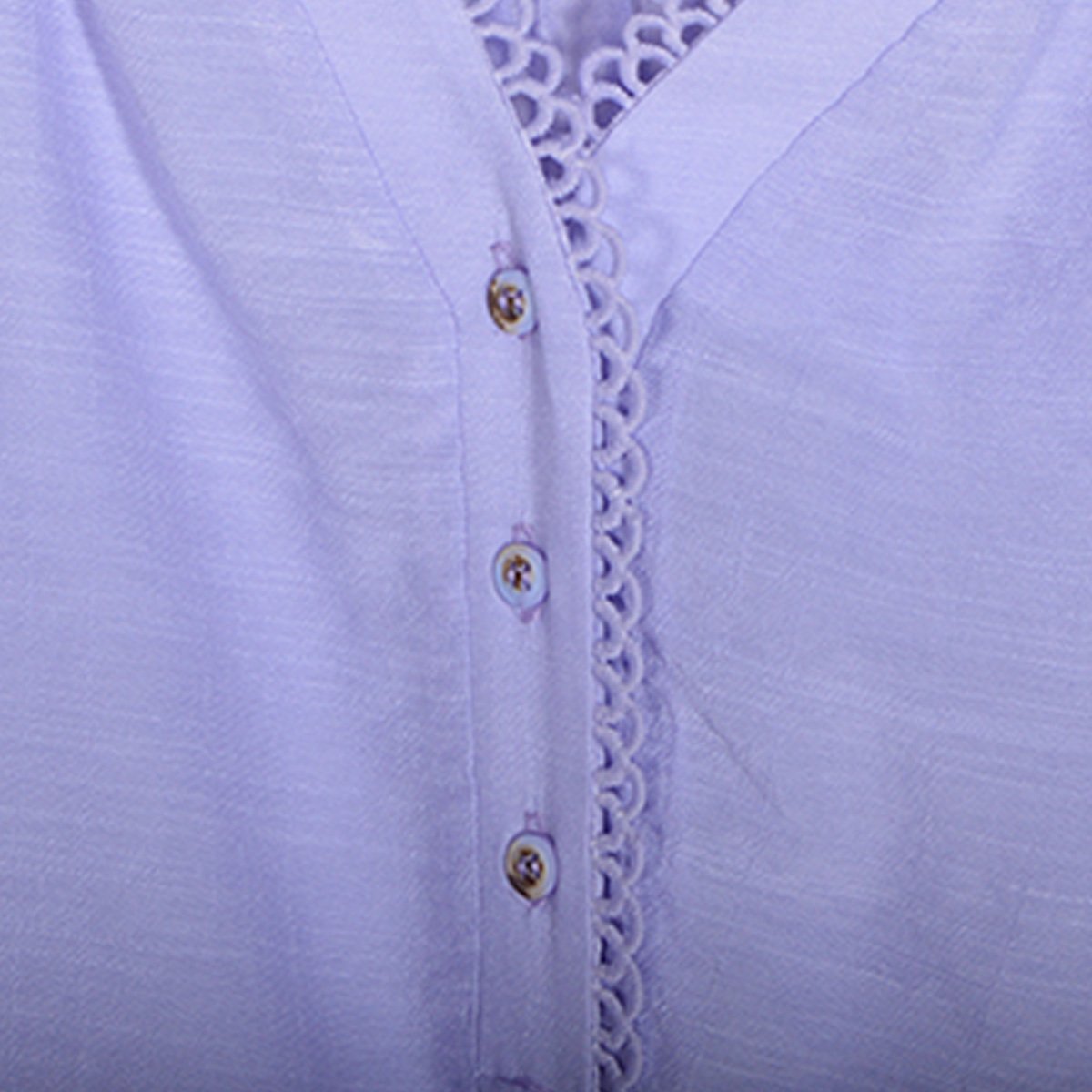 Blusa  Manga 3/4 con  Aplicación para Mujer