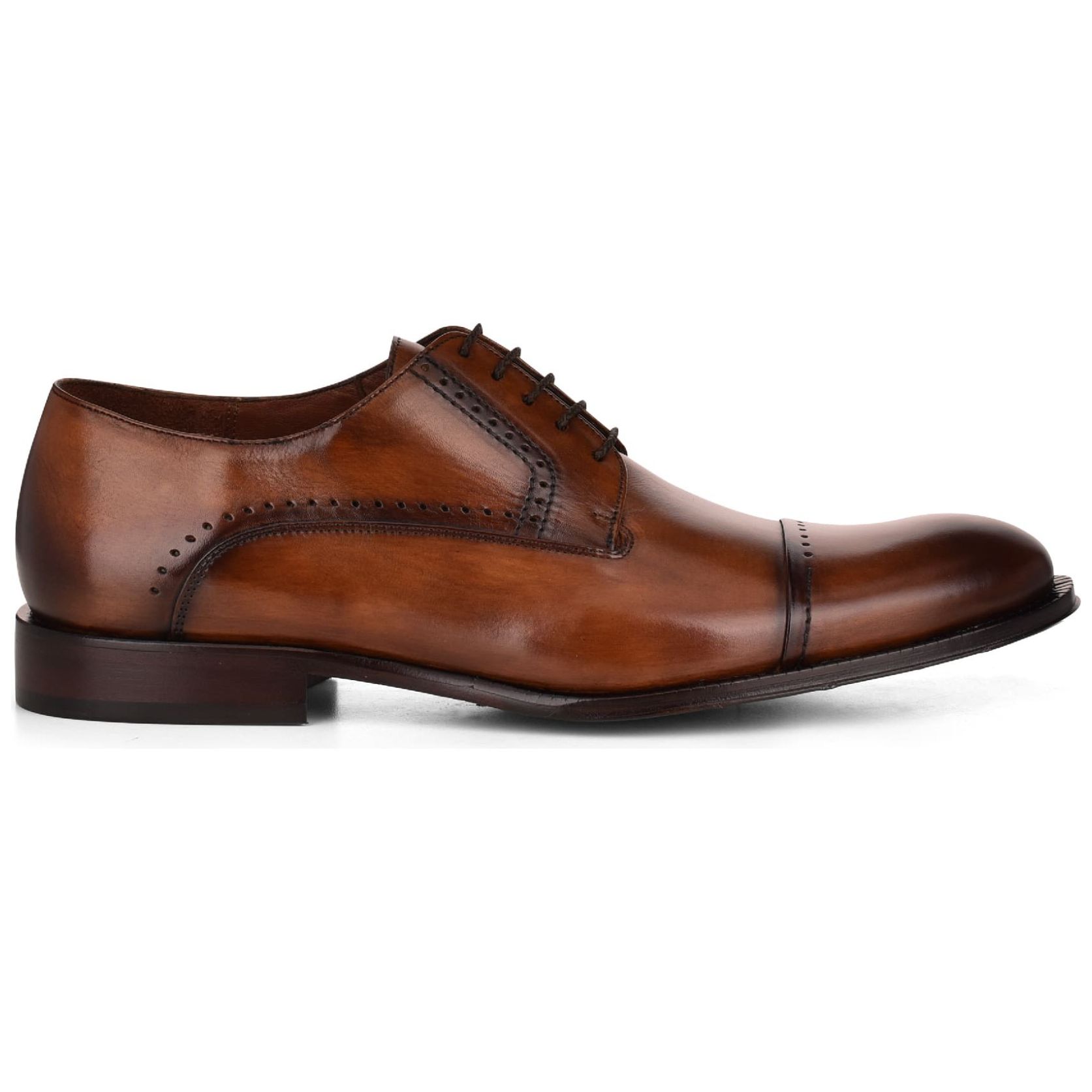 Choclo Café en Piel Cuadra para Hombre