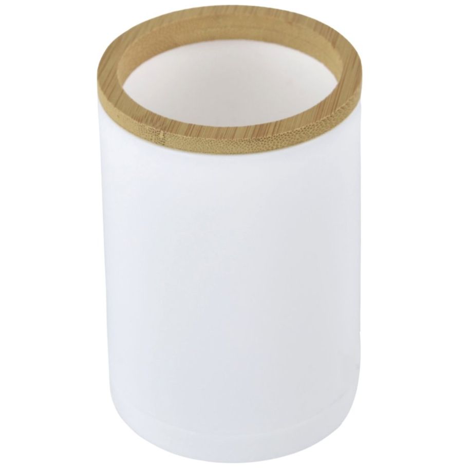 Vaso Nairobi Blanco con Bambu Zense