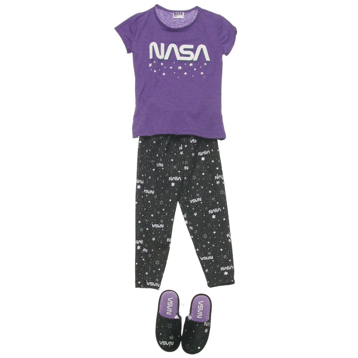 Pijama con Pantuflas para Niña Nasa
