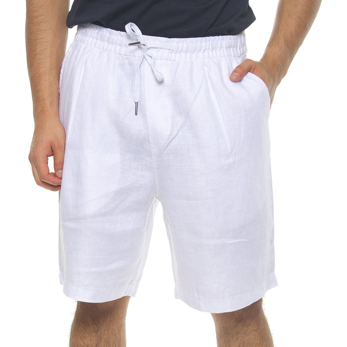 Bermuda Casual de Lino con Jareta para Hombre J.opus