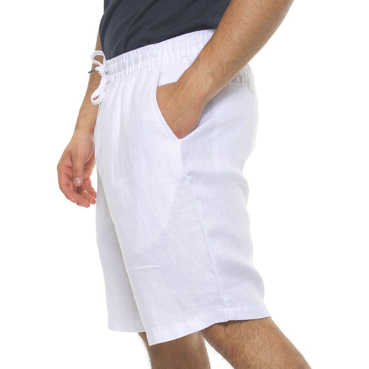 Bermuda Casual de Lino con Jareta para Hombre J.opus