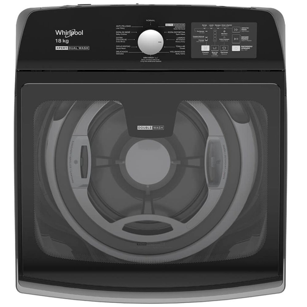 Lavadora Titanium Carga Superior Dual Whirlpool 18Kg  Wwh18Ataln