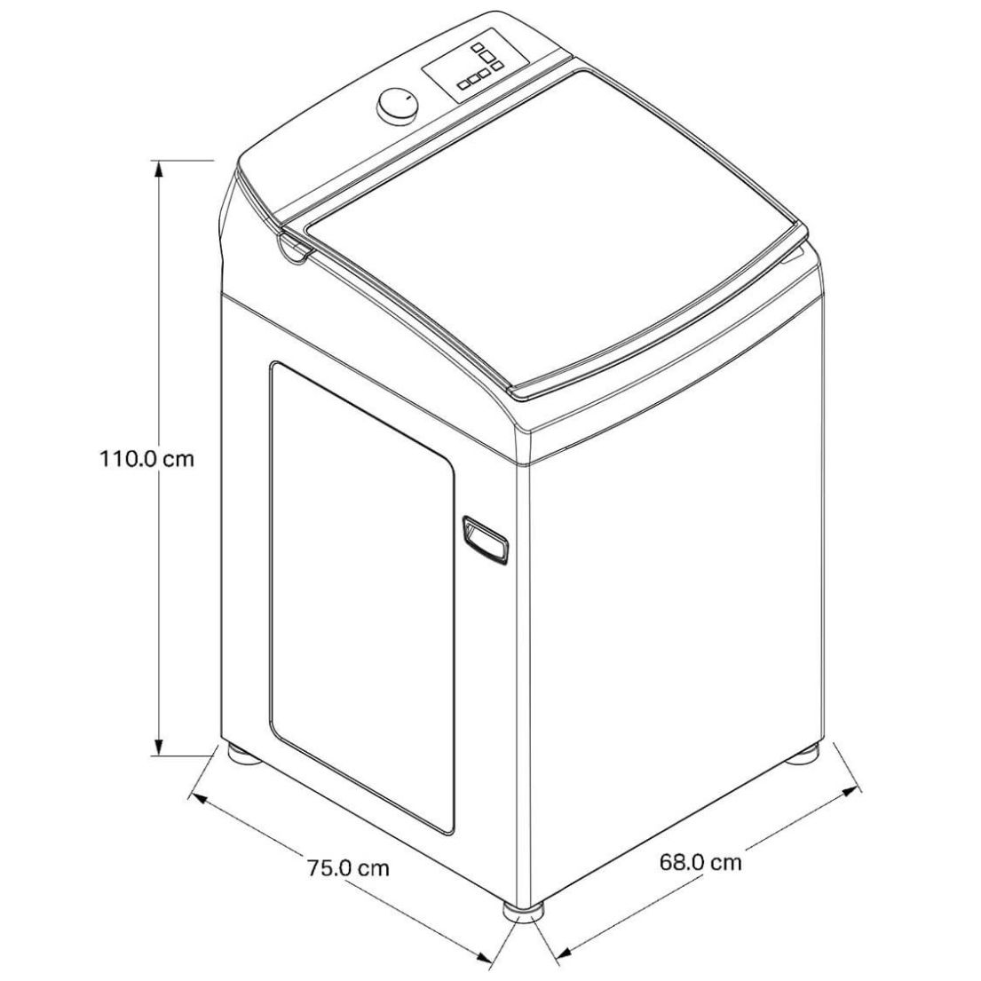 Lavadora Titanium Carga Superior Dual Whirlpool 18Kg  Wwh18Ataln