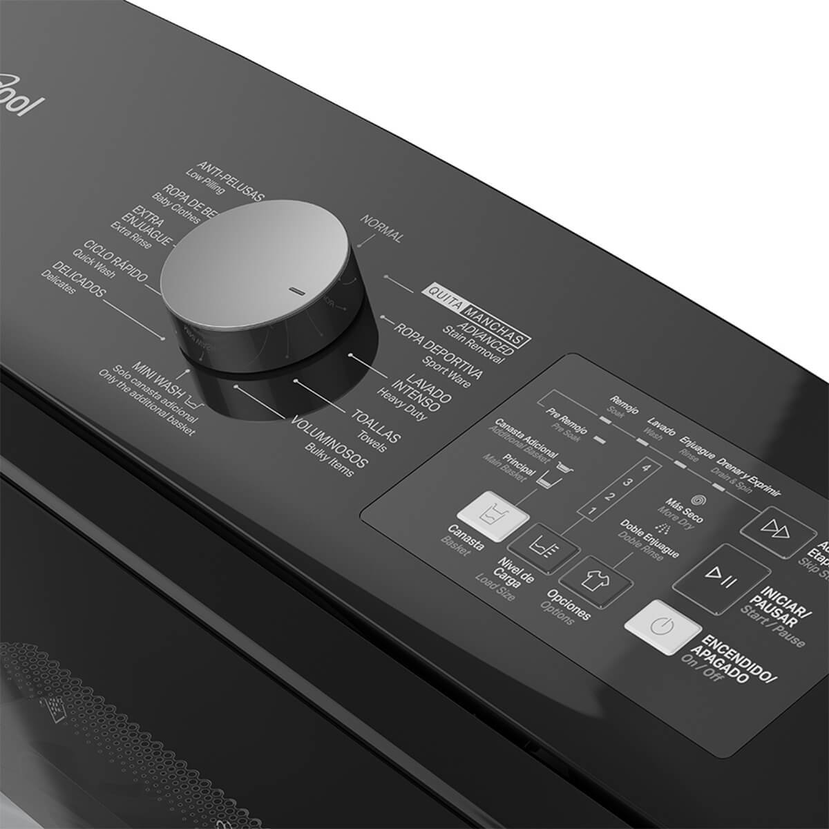 Lavadora Titanium Carga Superior Dual Whirlpool 18Kg  Wwh18Ataln