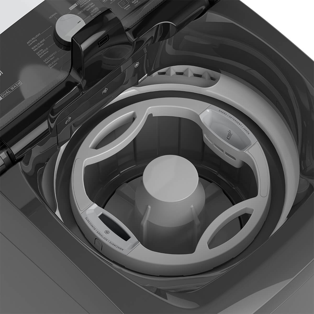 Lavadora Titanium Carga Superior Dual Whirlpool 18Kg  Wwh18Ataln