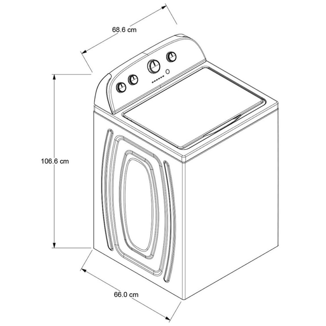 Lavadora Blanca Carga Superior Whirlpool 19Kg 7Mwtw1904Lm