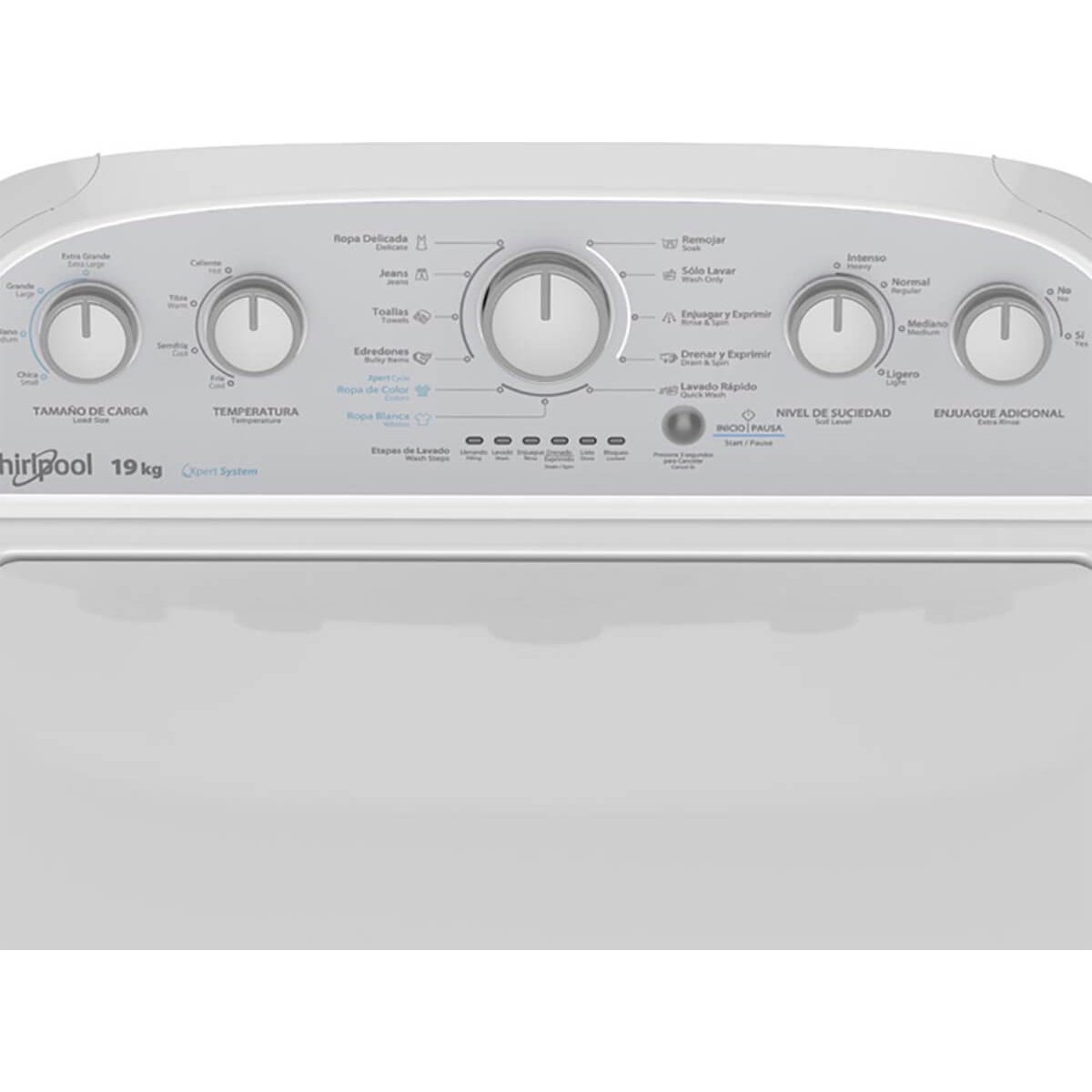 Lavadora Blanca Carga Superior Whirlpool 19Kg 7Mwtw1904Lm