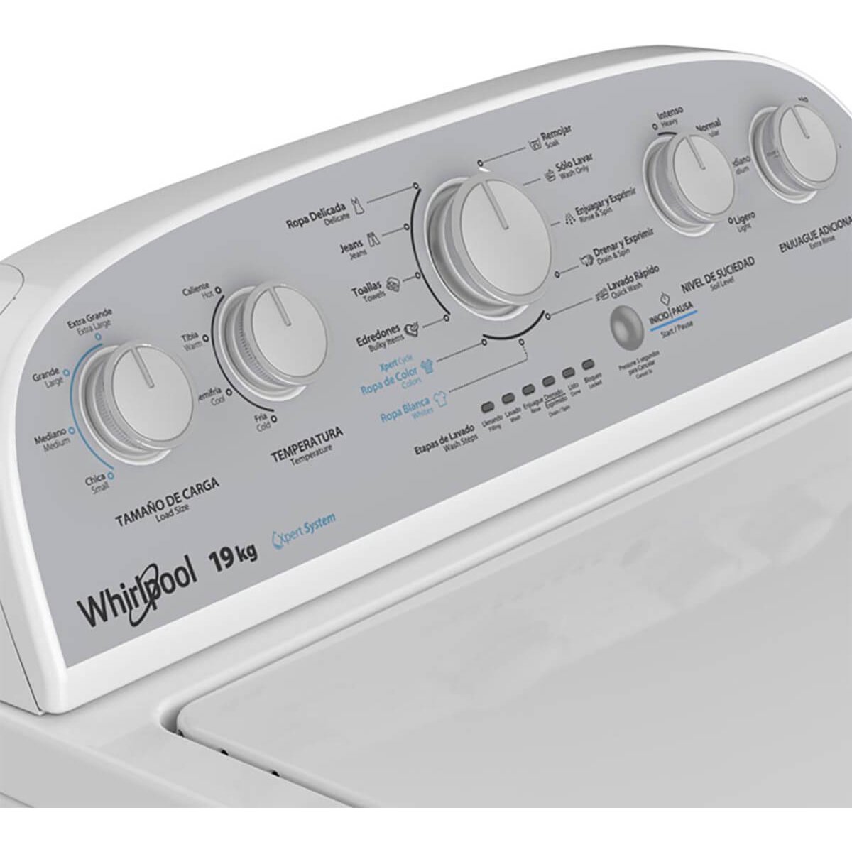 Lavadora Blanca Carga Superior Whirlpool 19Kg 7Mwtw1904Lm