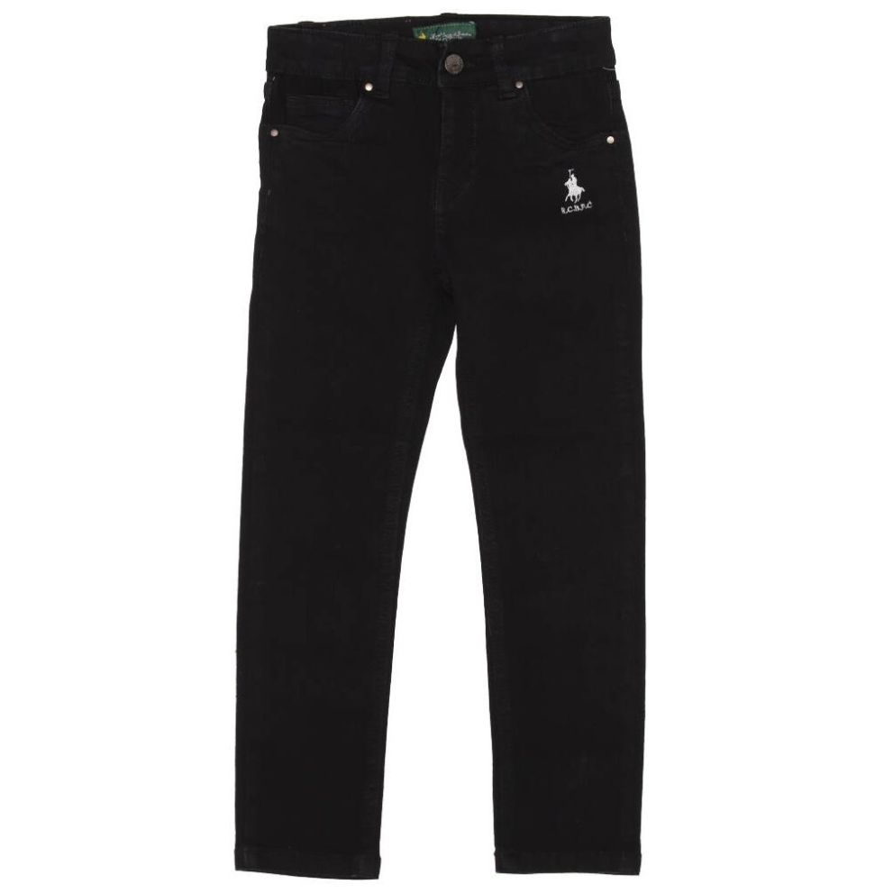 Jeans Básico Negro Royal Polo Club para Niño