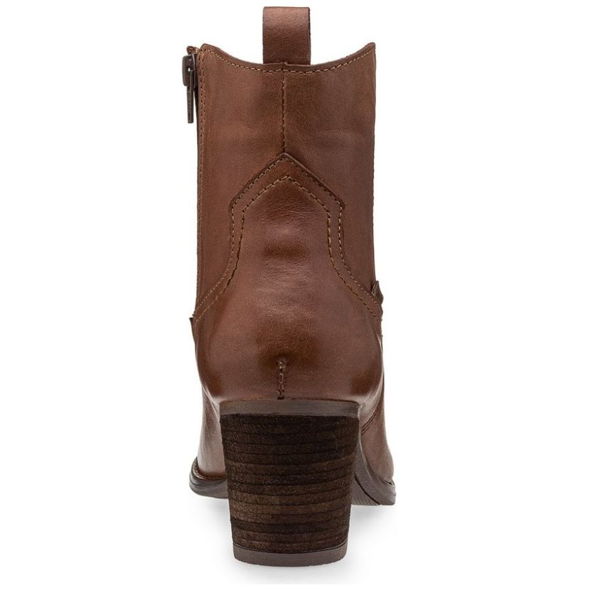 Botín con Tacón Tipo Vaquero Café Levis