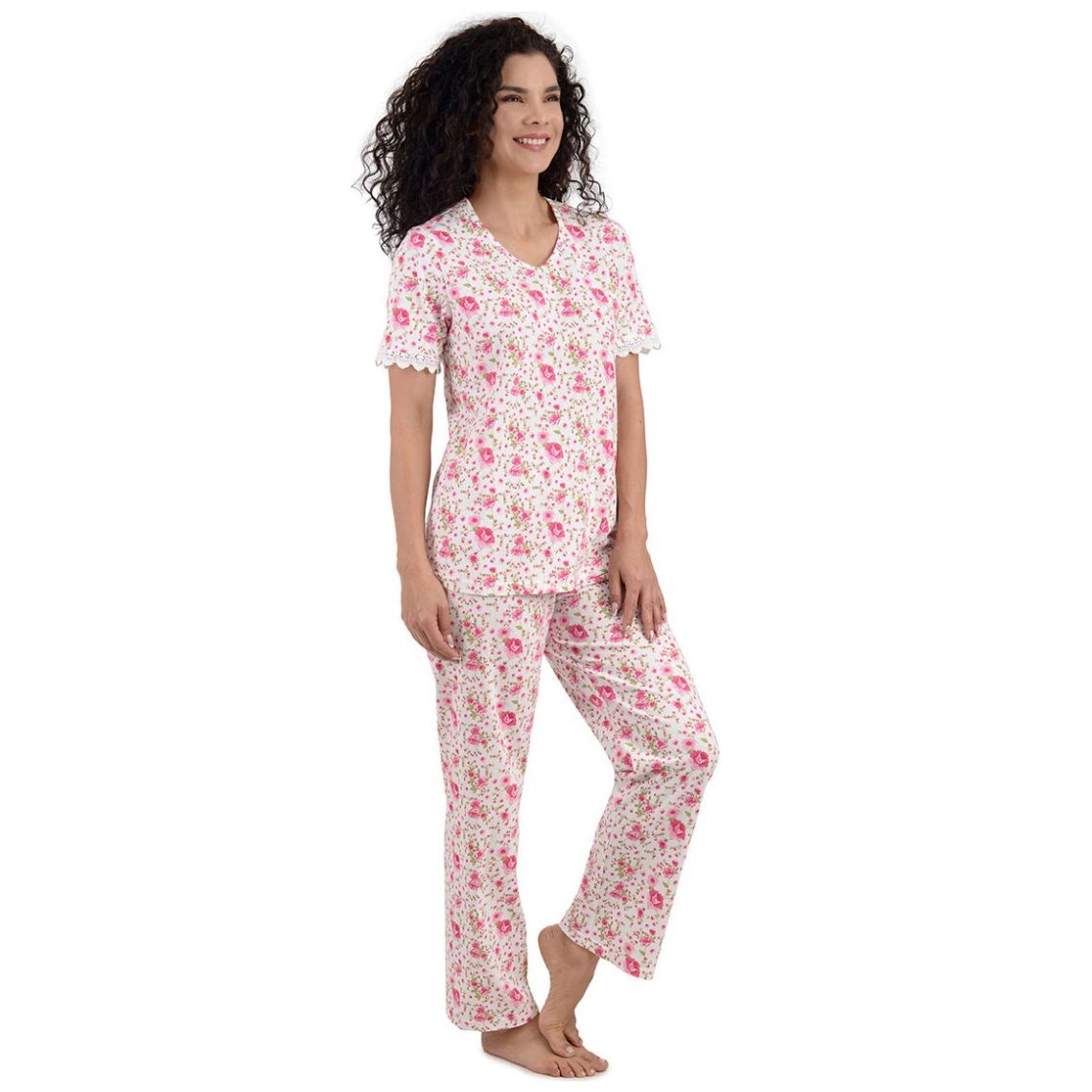 Pijama Chiffon Playera Manga Corta y Pantalón Thaiss