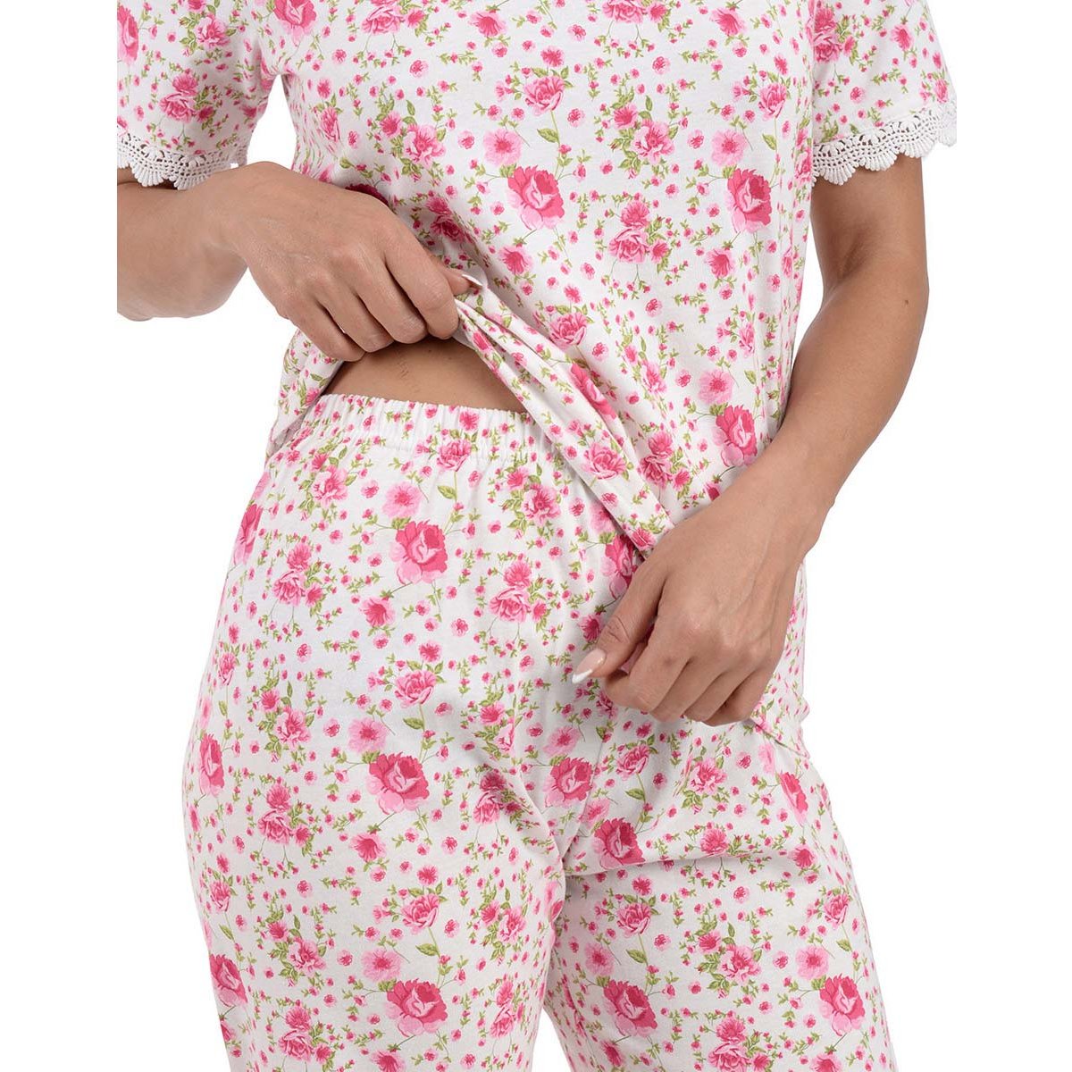 Pijama Chiffon Playera Manga Corta y Pantalón Thaiss