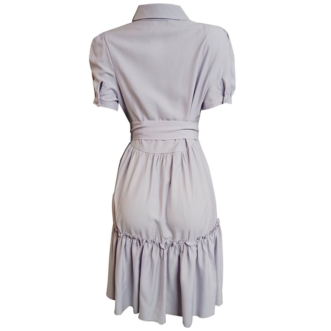 Vestido Corto Camisero Manga Corta Red Marine