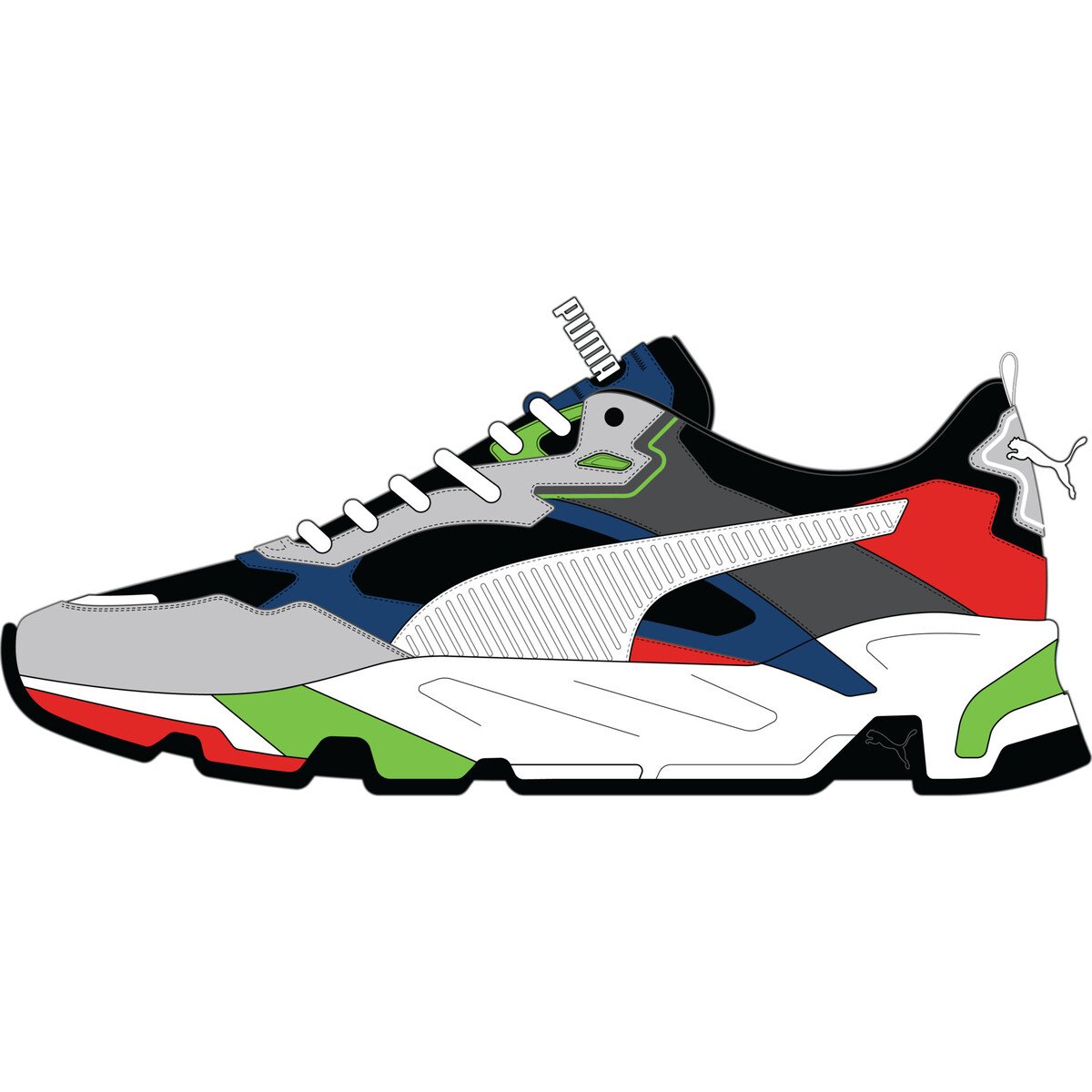 Tenis Trinity para Niño con Agujeta 22-25 Colores Puma