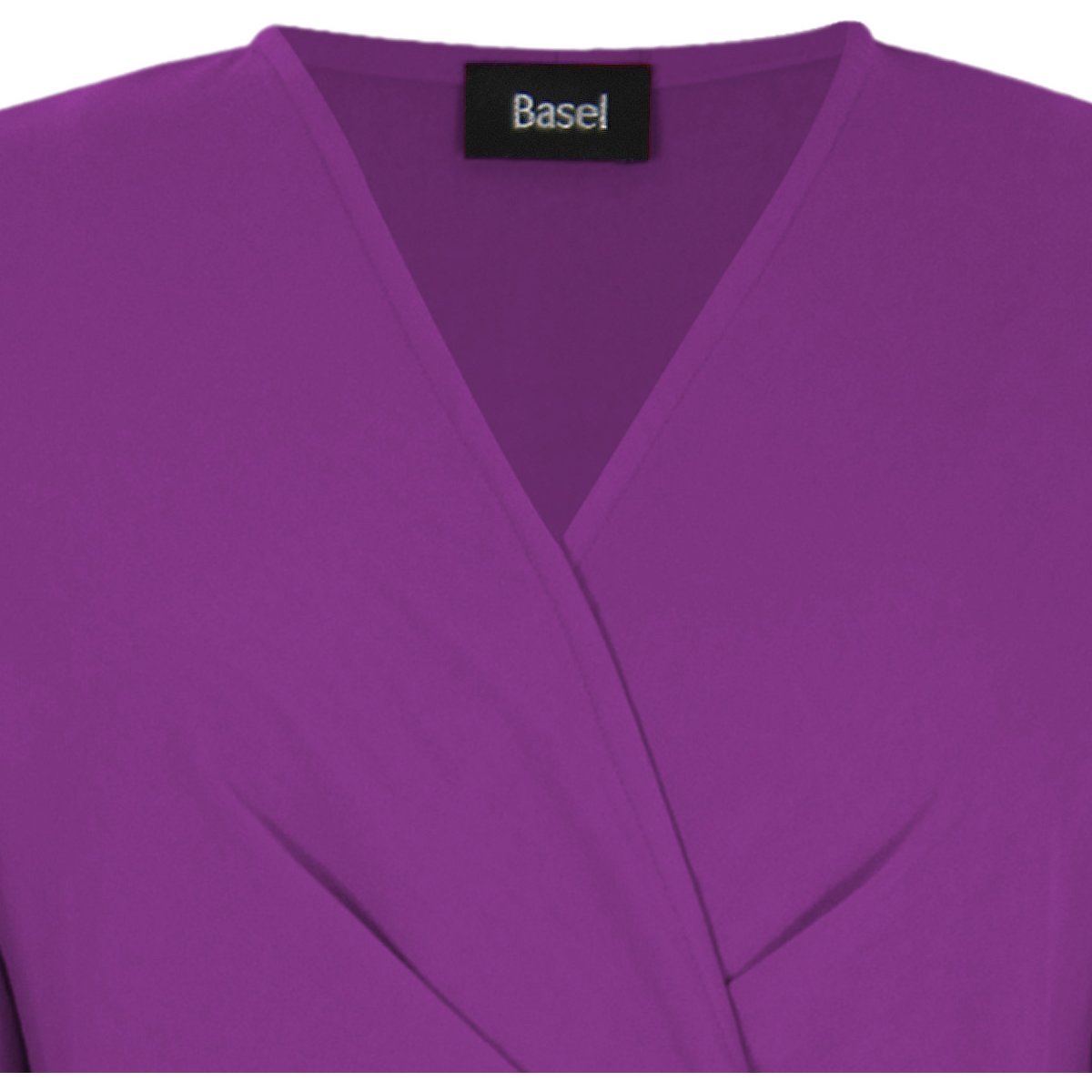 Vestido Basel Manga Larga Cuello V Cruzado Diseño Drapeado