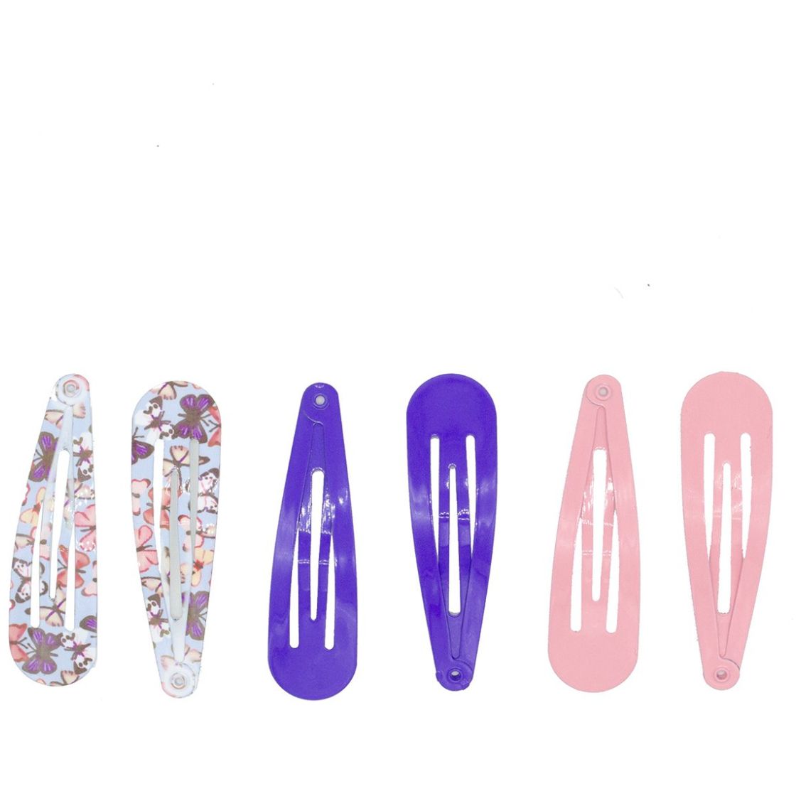 Ponette Broches de Clip Grandes Infantiles Mariposas Moradas 6 Piezas