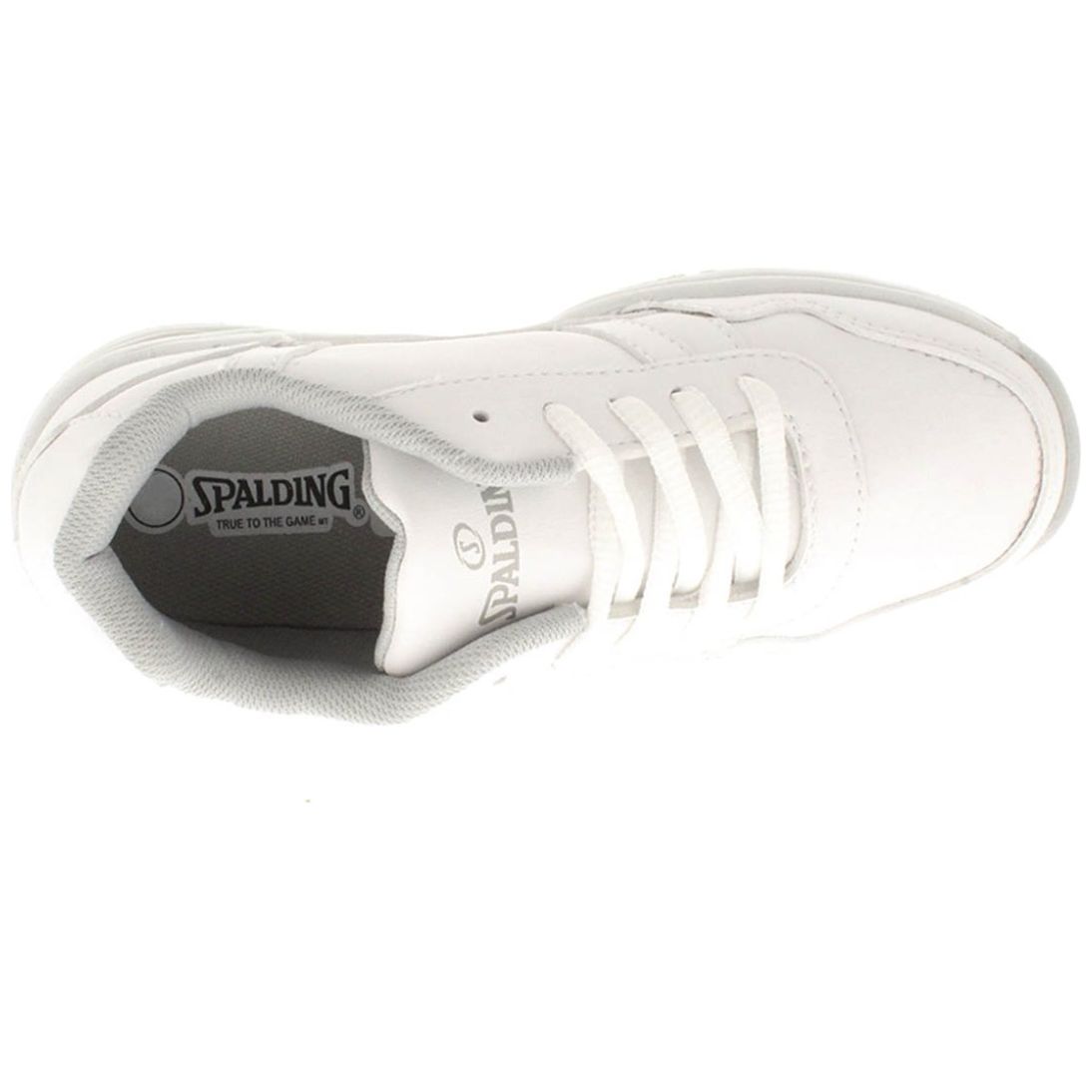 Tenis Escolar con Agujeta 18-21 Blanco Spalding para Niño