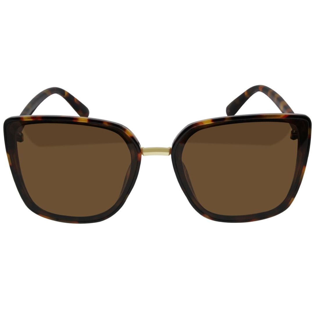 Lentes de Sol Cuadrados Pasta Carey Mica Café Mossimo