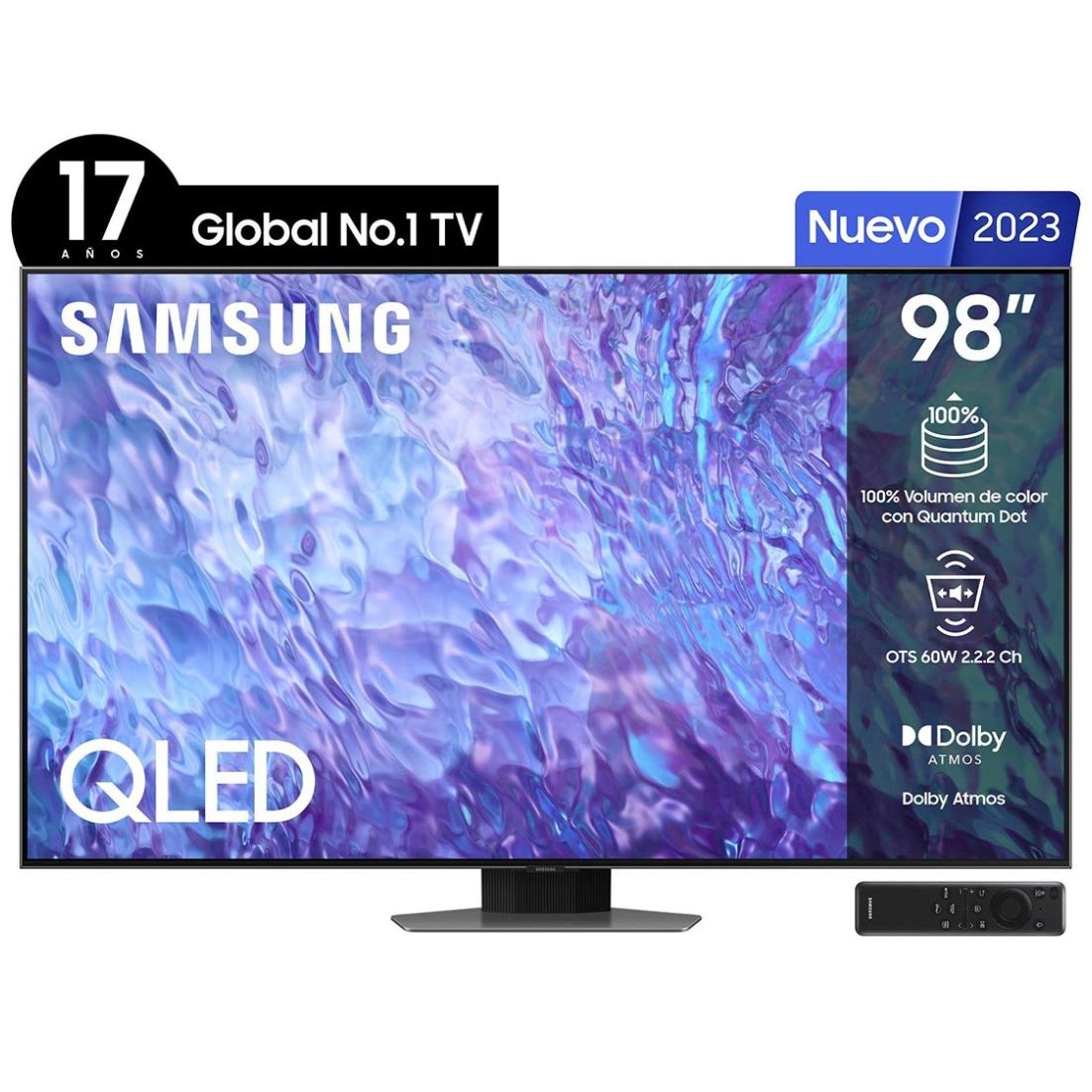 Pantalla 98" Samsung Qled 4K Qn98Q80Cafxzx