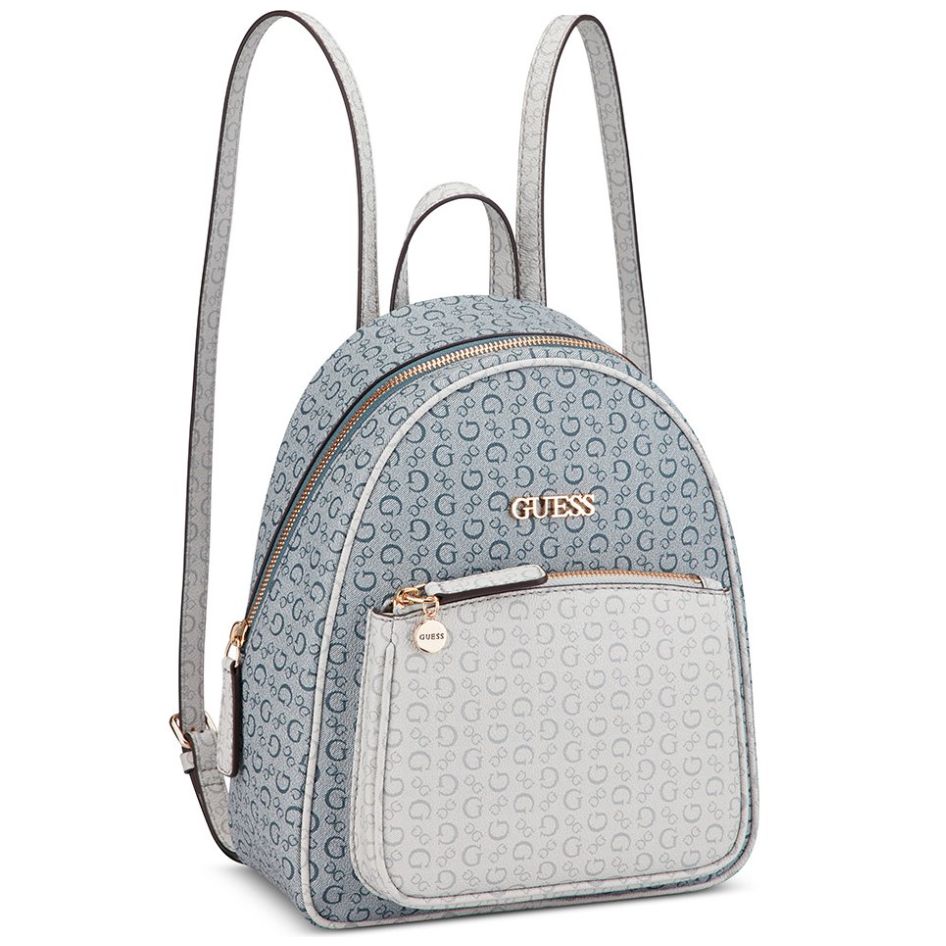Bolsa Azul Logo Backpack Guess Factory