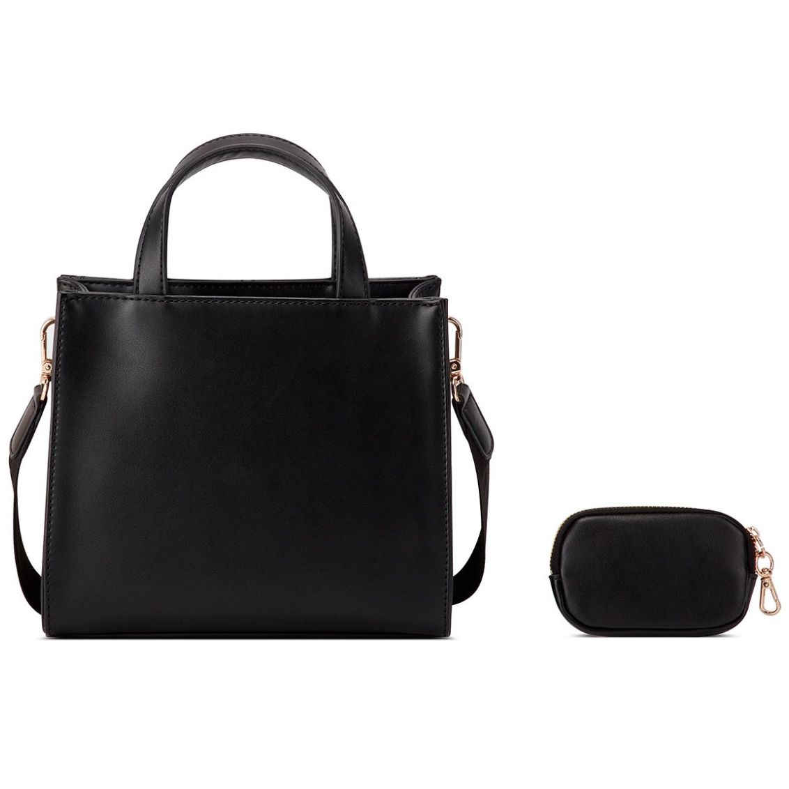 Bolsa Negro Mini Tote Guess Factory