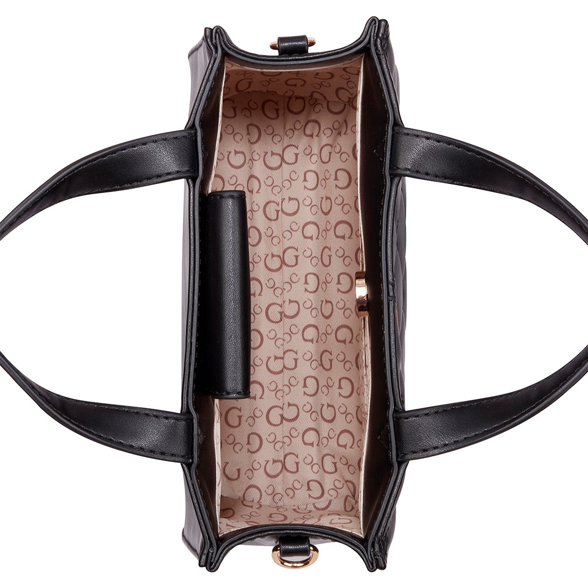 Bolsa Negro Mini Tote Guess Factory