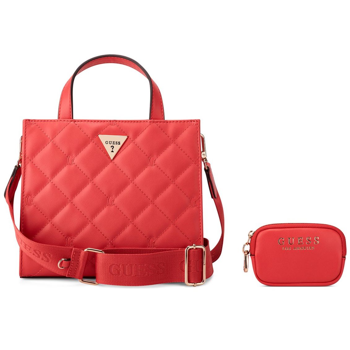 Bolsa Rojo Claro Mini Tote Guess Factory