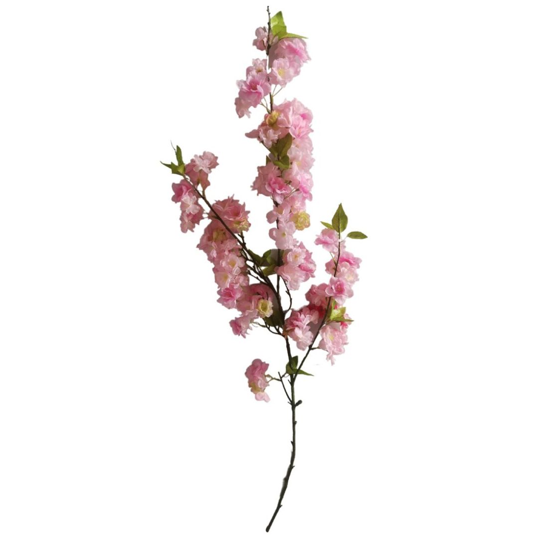 Vara Flor Cerezo 50Cm Rosa Lottus