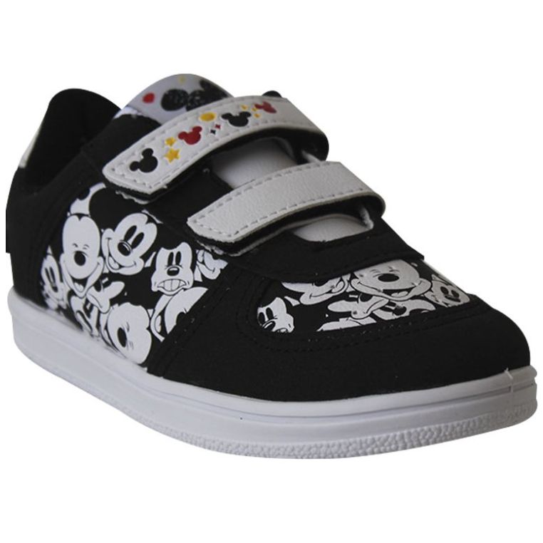 Tenis con Velcro 12-16 Negro Mickey para Ni?�o