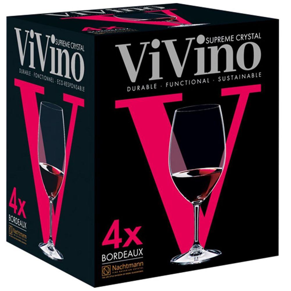 Juego 4 Copas V Bordeaux 610Ml Vivino Natchmann
