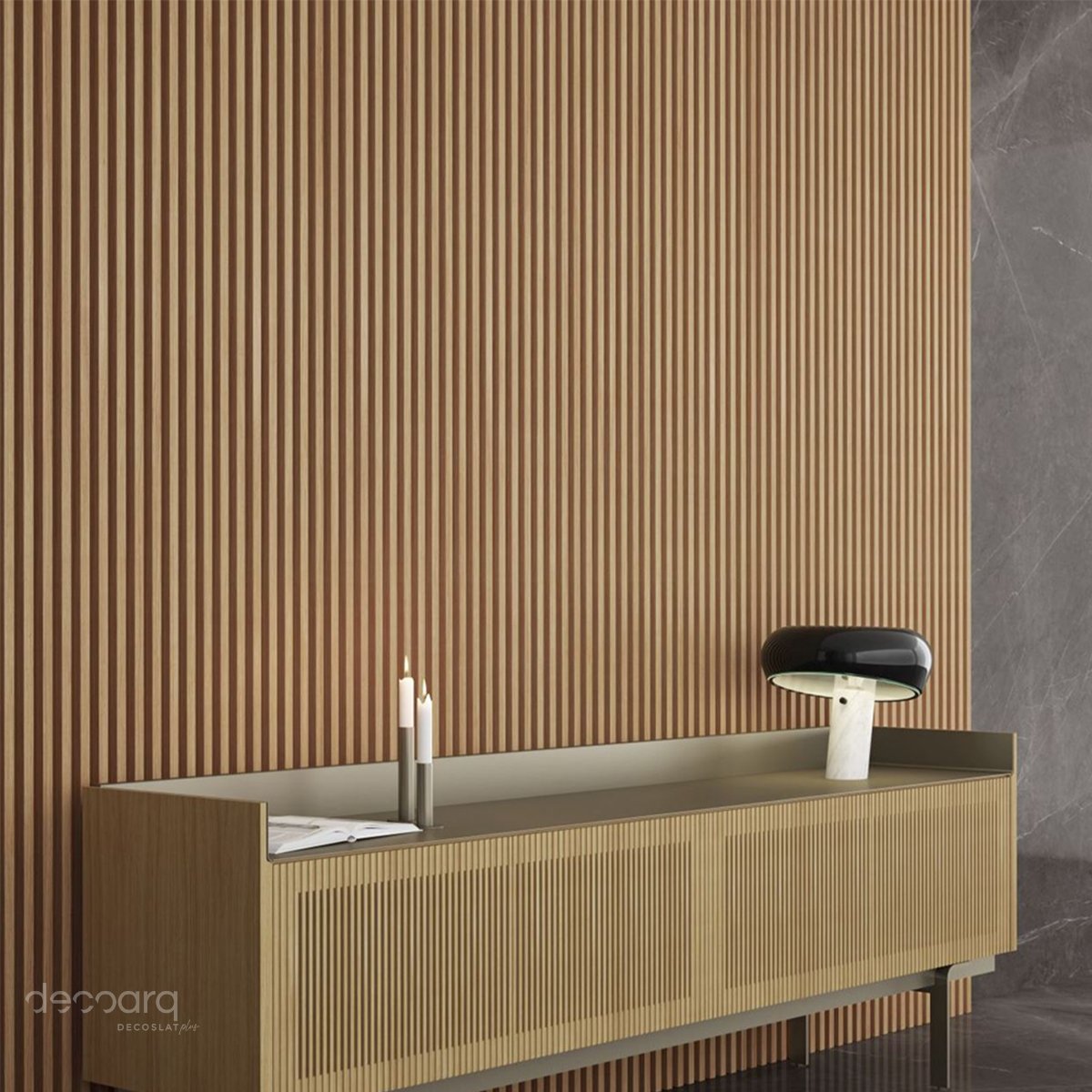 Lambrin Plus  Decorativo Madera Arce de 100 Cm X 17 Cm Cubre 1.7 M2 Deco Pvc