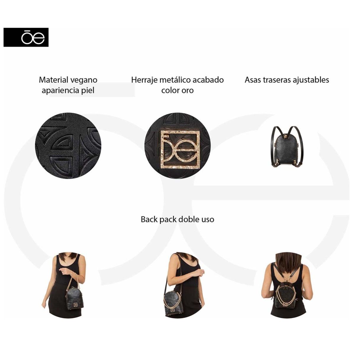 Bolso Backpack Cloe 1Blcv23742Neg