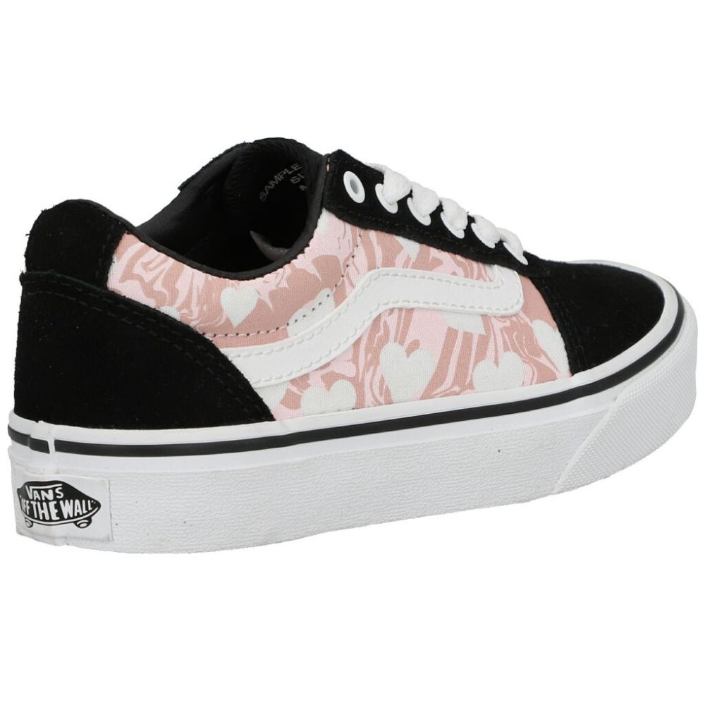 Zapatos vans blanco outlet con negro rosa